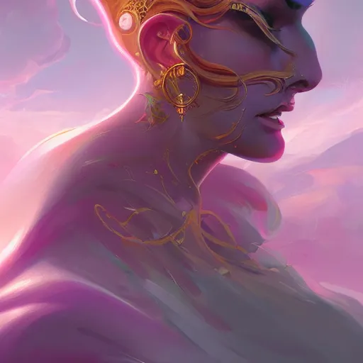 Prompt: portrait of a beautiful emanation, side profile, by pete mohrbacher and artgerm and wlop, digital art, highly detailed, intricate, fantasy, mystical, Trending on Artstation HQ, deviantart, unreal engine, 4K UHD image