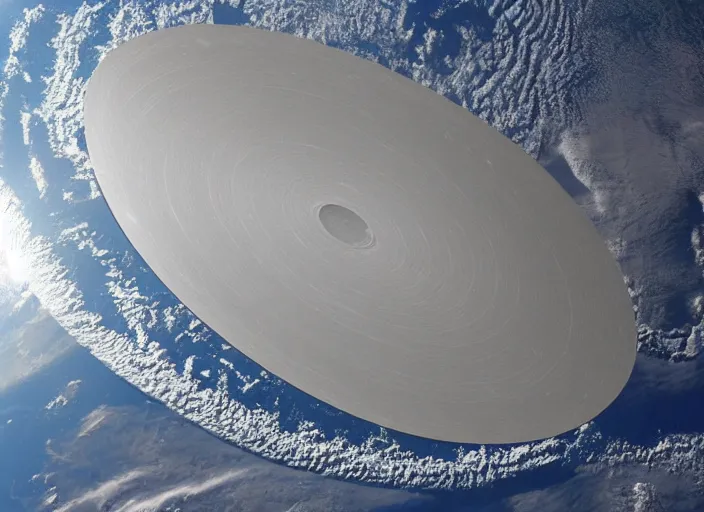 Image similar to nasa satellite still of a flat disc shaped earth that is flat and shaped like a flat disc flat flat disc disc!!!!!!!!!, 8 k