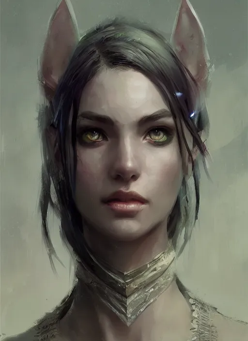 Image similar to female nightelf girl, beautiful face, rule of thirds, intricate outfit, spotlight, by greg rutkowski, by jeremy mann, digital painting