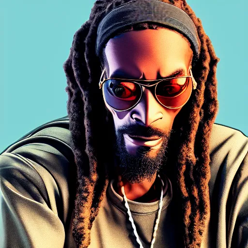 Image similar to ultra mega super hyper realistic Full lenght view photography of highly detailed cybertronic detailed face Jesus smoking weed with Snoop Dogg . Photo on Leica Q2 Camera lens angle 200mm, Rendered in VRAY and DaVinci Resolve and MAXWELL and LUMION 3D, Volumetric natural light