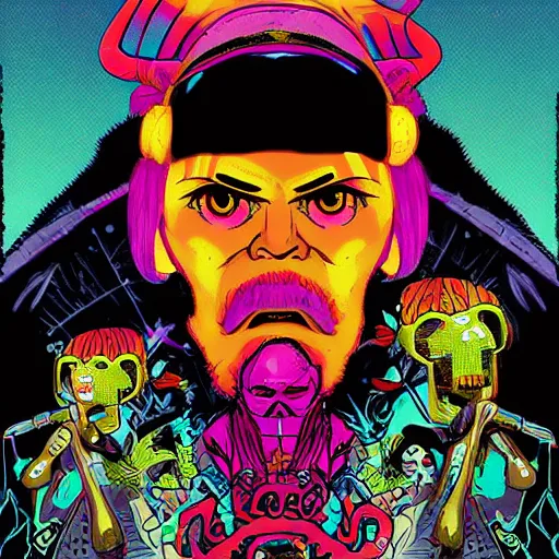 Image similar to Jibaro from Love Death + Robots, by josan gonzales and Dan Mumford and