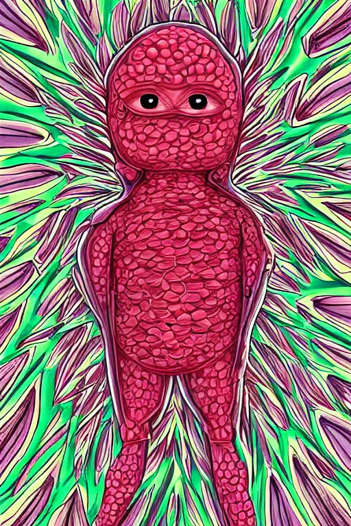 Image similar to radish humanoid, symmetrical, highly detailed, digital art, sharp focus, trending on art station, anime art style