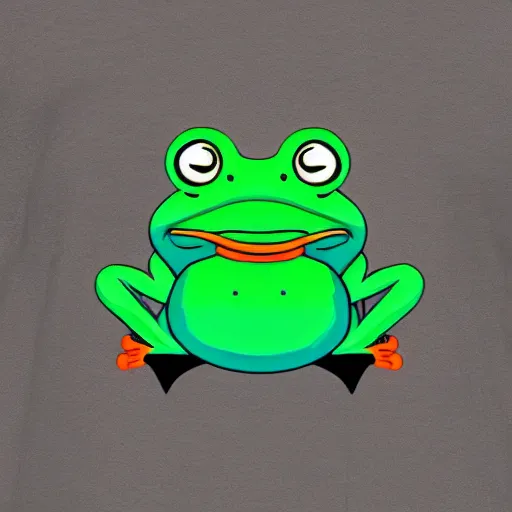 Image similar to frog smoking a joint