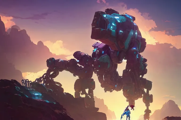 Image similar to clamberjaw machine mecha animal beast robot of horizon forbidden west horizon zero dawn bioluminiscence, behance hd by jesper ejsing, by rhads, makoto shinkai and lois van baarle, ilya kuvshinov, rossdraws global illumination