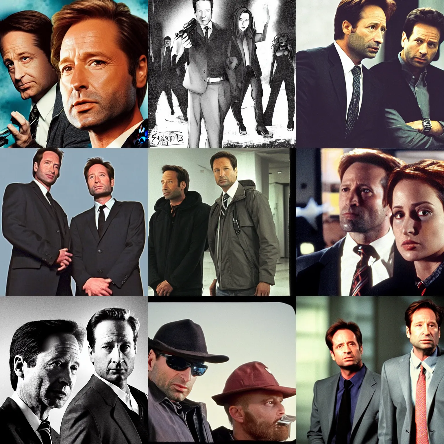 Prompt: agent mulder and skully