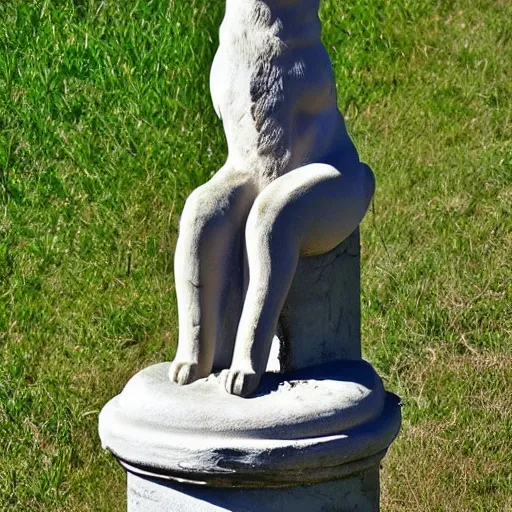 Image similar to greek statue of a fox