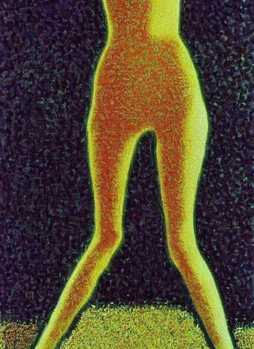 Image similar to a film still of suspiria by dario argento 1 9 7 7 movie, painted by georges seurat, impressionism, pointillism, high quality, detailed