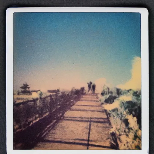 Prompt: polaroid of a dream of an artist