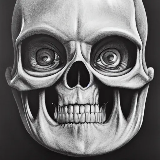 Image similar to ron english drawing teletubbies skeleton anatomy self portrait, hyperrealism