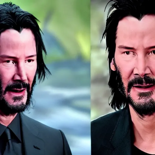 Image similar to keanu reeves as wolverine 4 k detailed super realistic