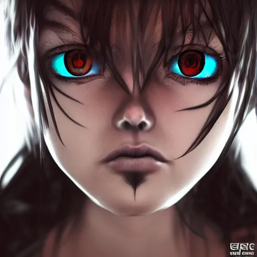 Prompt: photorealistic full shot portrait of angry darkness anime girl, beautifull eyes, electric aura, inspired by tim burton, detailed, unreal engine 4 k, volumetric light, fog