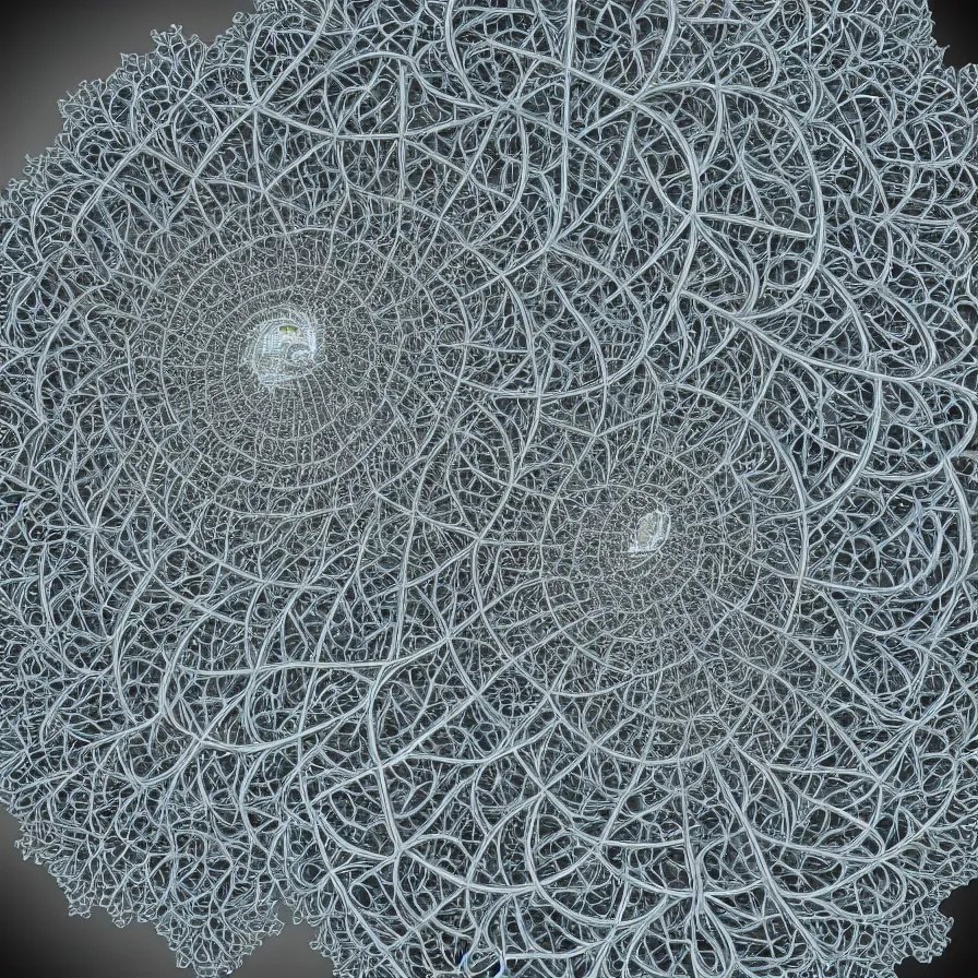 Image similar to a 3 dimensional fractal