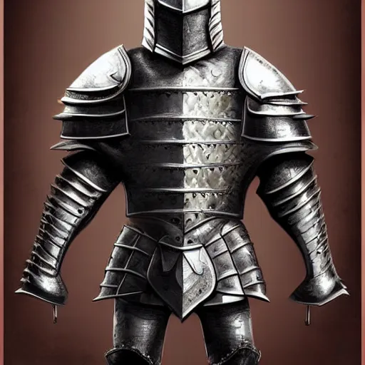 Image similar to armor concept medieval European with subtle Japanese hints made of steel and leather, concept art, armor