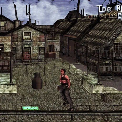 Image similar to Resident Evil Village if it had been a PS1 game