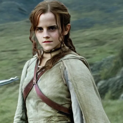 Image similar to emma watson in lord of the rings