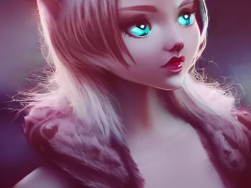 Image similar to cat girls are real, 8k, 4k, trending on artstation, by Paolo Eleuteri Serpieri