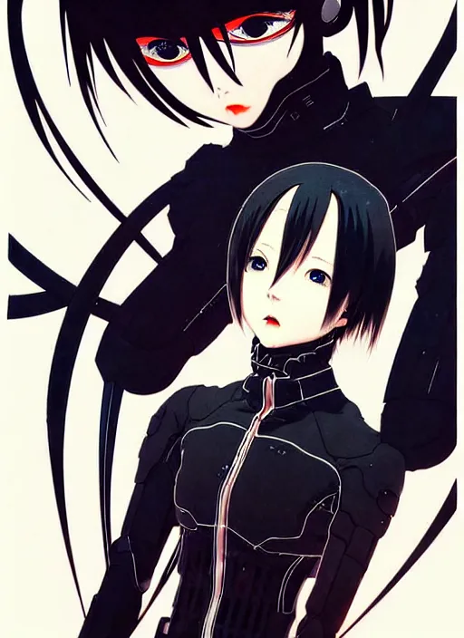 Image similar to tsutomu nihei, anime reol by ilya kuvshinov, last exile, murata range, fine detail, perfect anime face, dramatic lighting, dynamic composition, art deco, cel shading, vivid, rich texture, alphonse mucha, ( ( ( colorful ) ) ), ( ( ( yoshinari yoh ) ) ), loish, guweiz