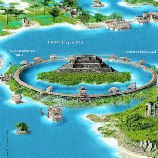 Prompt: Atlantean people are the Maya civilization, realistic