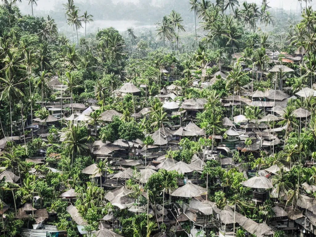 Image similar to a photo of futuristic bali island in the year 2 0 5 0, perfect faces, 5 0 mm, award winning photography