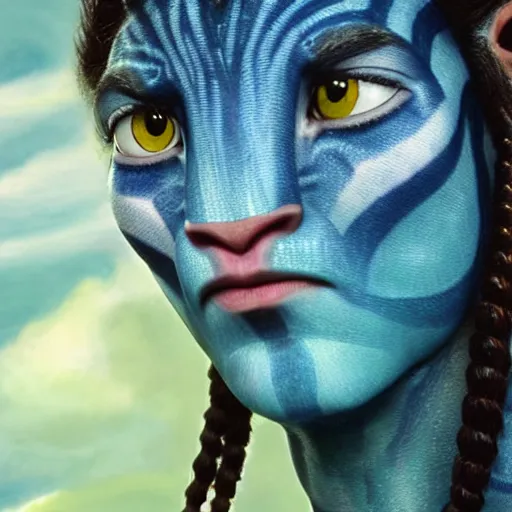 Image similar to portrait of jake from the movie avatar by james cameron