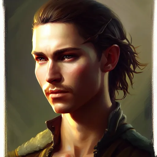 Prompt: a _ fantasy _ style _ portrait _ painting _ of _ hunter _ oil _ painting _ unreal _ 5 _ daz. _ rpg _ portrait _ extremely _ detailed _ artgerm _ greg _ rutkowski _ greg