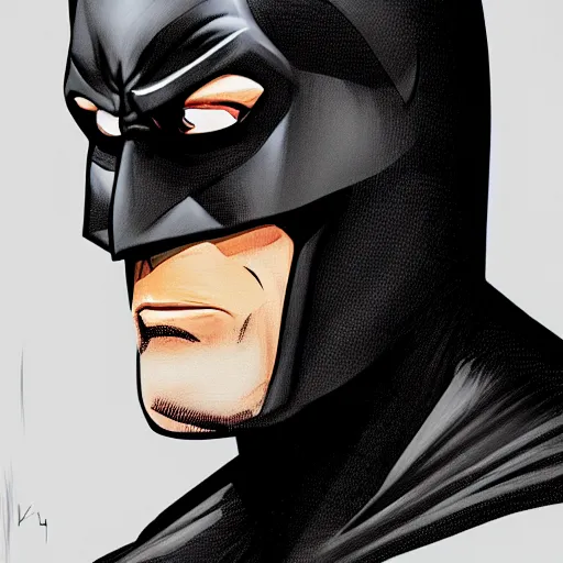 Something a bit different here. I painted over a picture of a young Kevin  Conroy in the style of the 1970s batsuit. . #batman #brucewayne…