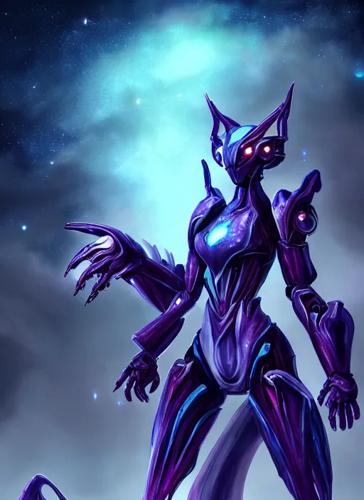 Image similar to cinematic goddess shot, cosmic sized perfectly proportioned stunning beautiful hot anthropomorphic robot mecha female dragon, nebula background, larger than galaxies, galaxy being held by sharp claws, sleek silver armor, epic proportions, epic size, epic scale, ultra detailed digital art, furry art, macro art, dragon art, giantess art, warframe fanart, furaffinity, deviantart