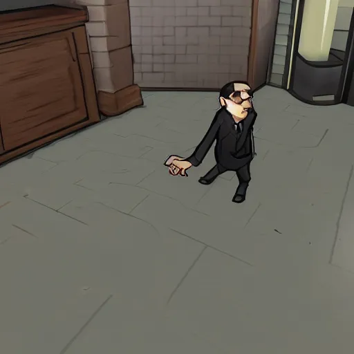 Image similar to tf2 spy on floor