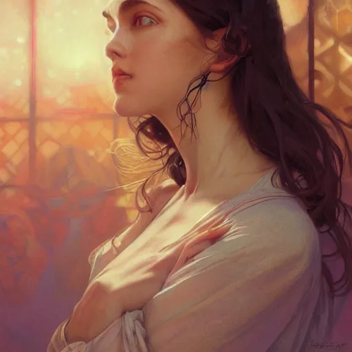 Prompt: portrait of human consciousness, highly detailed, digital painting, artstation, concept art, sharp focus, illustration, art by artgerm and greg rutkowski and alphonse mucha