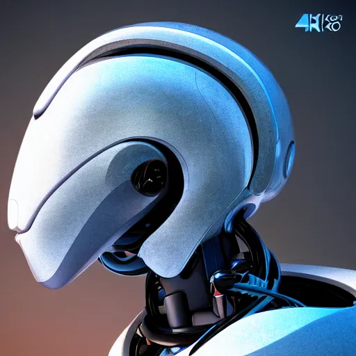 Prompt: ai robot king profile view portrait 4 k digital art 3 d render octane render, anime, two dimensional