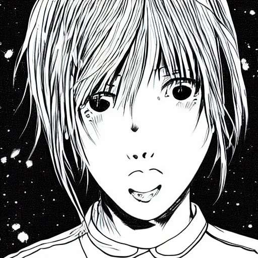 Prompt: billie eilish manga style