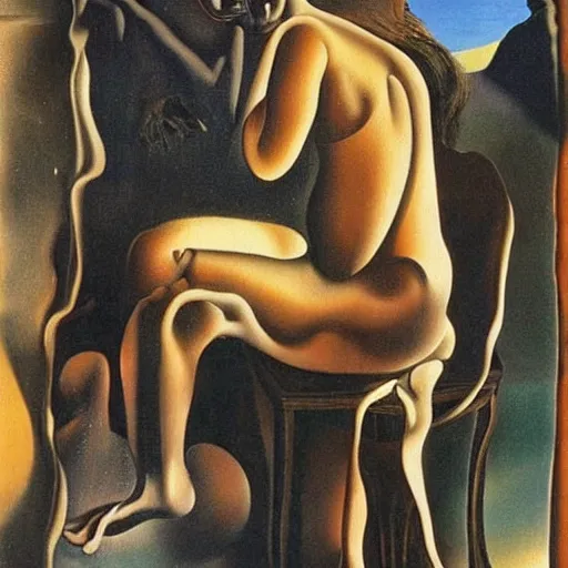 Image similar to inappropriate reflection by salvador dali, award winning art