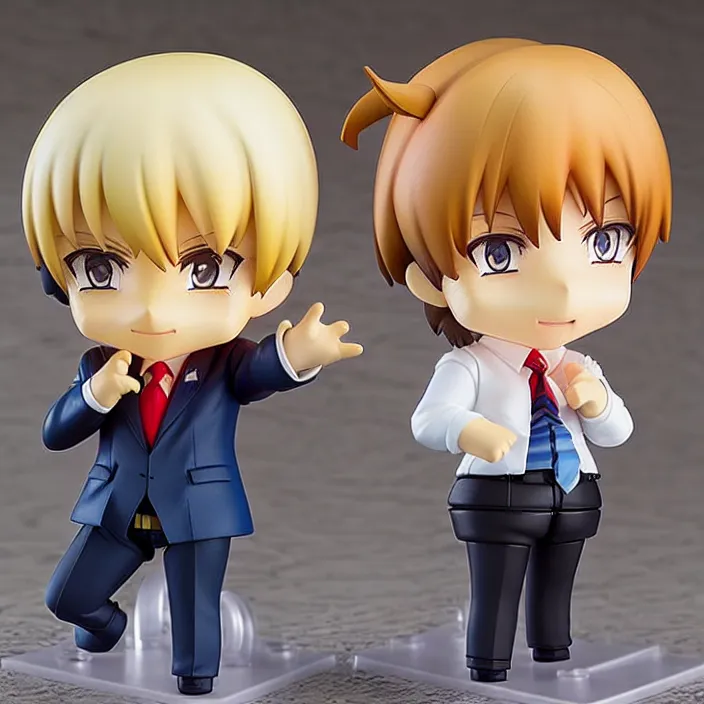 Image similar to An anime Nendoroid figurine of Donald Trump, fantasy, figurine , product photo