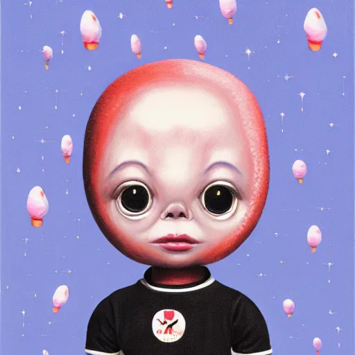 Prompt: wide - angle profile face portrait of a tin toy of a black boy dressed like an astronaut in a cotton candy field, nicoletta ceccoli, mark ryden, lostfish, max fleischer, alan bean, hyper realistic, artstation, illustration, lowbrow, surreal, digital paint, matte paint, vivid colors, bright, cheerful, detailed and intricate environment