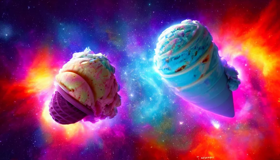 Image similar to stunning render of a cosmic - flavored