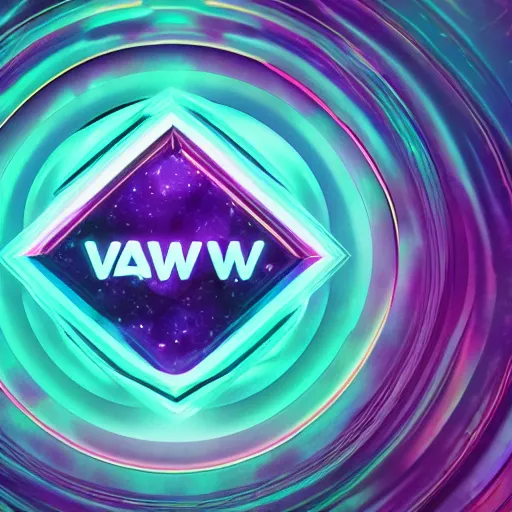 Image similar to a and w vaporwave logo, digital art, cosmic, 3 d high definition, trending on art station, photorealistic, high resolution, 8 k, octane, hyper detailed, insane details, intricate, elite, ornate, elegant trend, highly detailed and intricate, sharp focus, photography, unreal engine