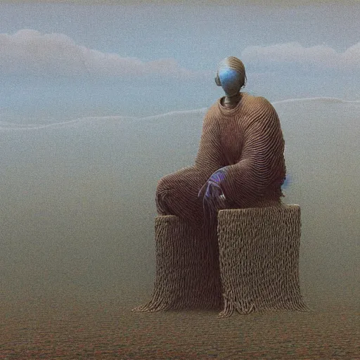 Image similar to a beatproducer by beksinski