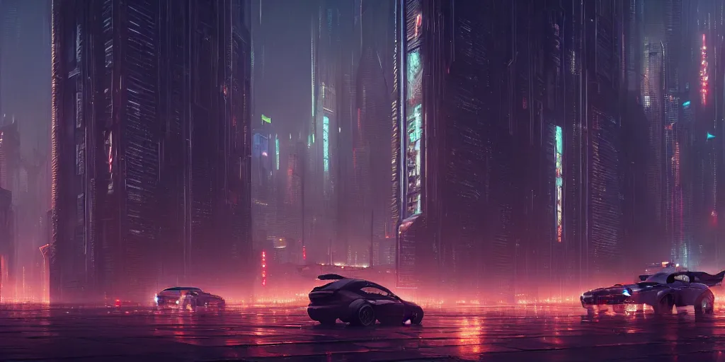 cyberpunk city, 4k resolution, ultra detailed, matte oil painting,  mysterious, wallpaper, art by greg rutkowski : r/aiArt