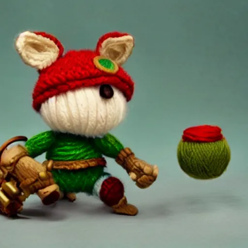 Prompt: yarn teemo