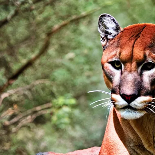 Image similar to portrait of rishab pant as a cougar hunter, canon 3 5 mm portrait photography, ultrarealistic