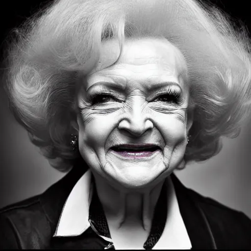 Prompt: betty white as an alien photography by david yarrow