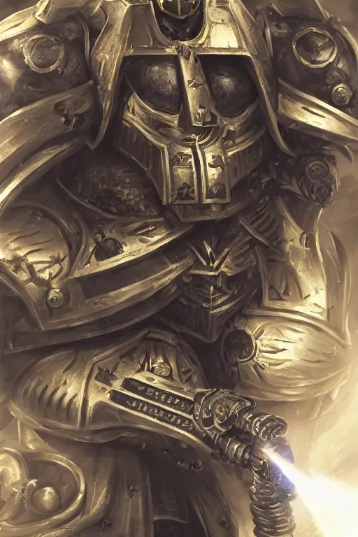 Image similar to armor portrait heros warhammer 4 0 k horus heresy fanart - the primarchs emperor by johannes helgeson animated with vfx concept artist & illustrator global illumination ray tracing hdr fanart arstation zbrush central hardmesh 8 k octane renderer comics stylized