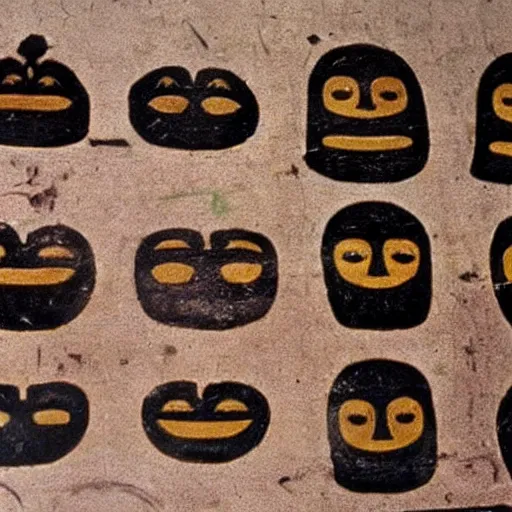 Prompt: Egyptians have invented emojis 100 years ago