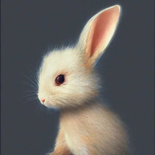 Prompt: happy and cute face of baby rabbit evil made by nebula space, face only, model shot, big eyes, pencil drawing, pastel, smooth, soft lights, magic by marc simonetti