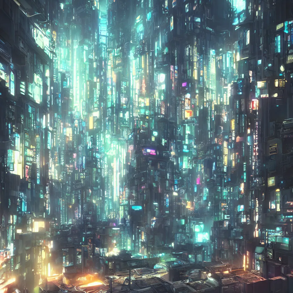 Image similar to the cyberpunk apartment, render, octane, 4k, highly detailed, vivid colors, high definition, by Makoto Shinkai