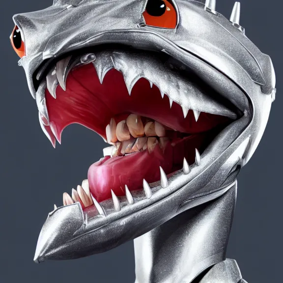 Image similar to close up mawshot of a cute elegant beautiful stunning hot anthropomorphic female robot dragon, with sleek silver metal armor, glowing OLED visor, facing the camera, the open maw being highly detailed living and sharp, with a gullet at the end, you looking into the maw, food pov, micro pov, vore art, digital art, pov furry art, anthro art, furry, warframe art, high quality, 3D realistic, dragon mawshot, maw art, macro art, micro art, dragon art, Furaffinity, Deviantart, Eka's Portal, G6