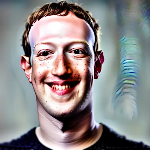 Image similar to a full portrait of evil grinning mark zuckerberg with pale skin and bloodshot eyes and blood flowing from his eyes over his cheeks f / 2 2, 3 5 mm, 2 7 0 0 k, lighting, perfect faces, award winning photography.