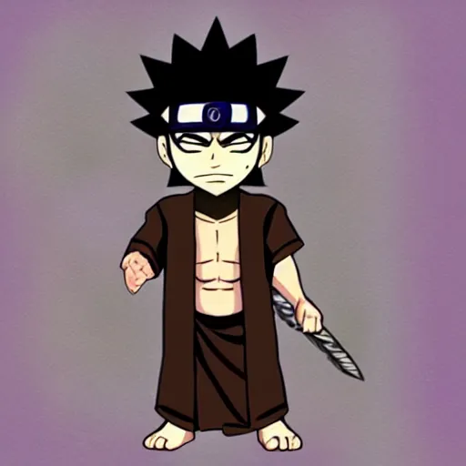 Prompt: chibi hiruzen sarutobi