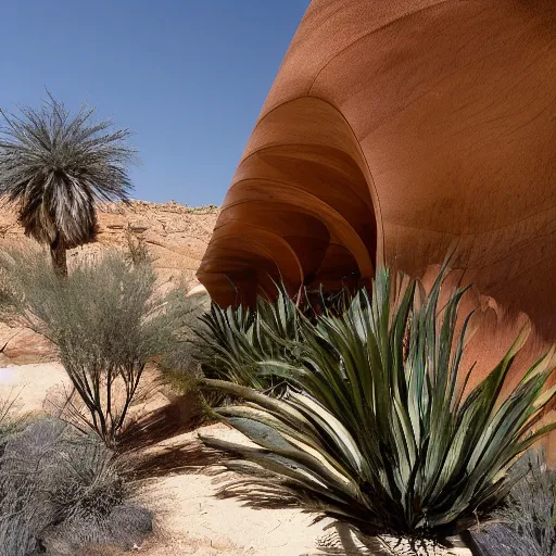 Image similar to biophilia architecture in the desert