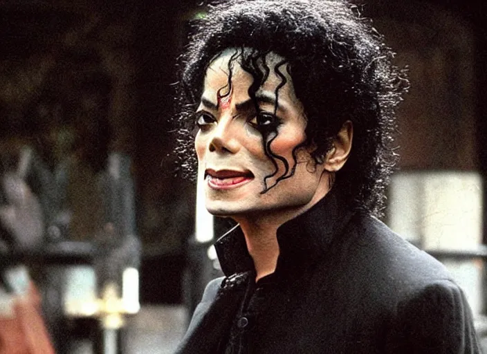 Prompt: a film still of michael jackson as the new doctor in doctor who